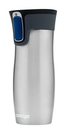 Contigo Autoseal West Loop travel mug, coffee to go mug 470ml (Stainless Steel)